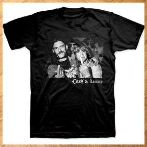 Ozzy Osbourne & Lemmy Kilmister Graphic Tee Reprint Rock Shirt